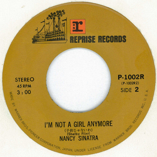 Nancy Sinatra - カリフォルニア天国 (Vinyl, 7", 45 RPM) Very Good (VG) / Good Plus (G+)