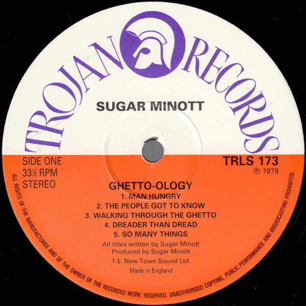 Sugar Minott - Ghetto-Ology (Vinyl, LP, Album, Repress) Very Good (VG) / Very Good Plus (VG+)