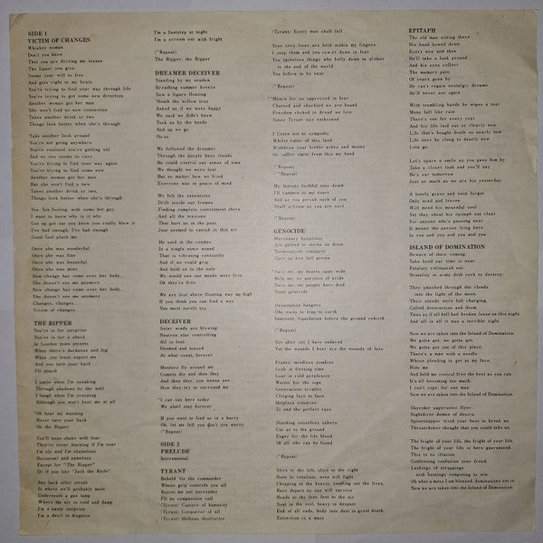 Judas Priest - Sad Wings Of Destiny (Vinyl, LP, Album, Reissue)
