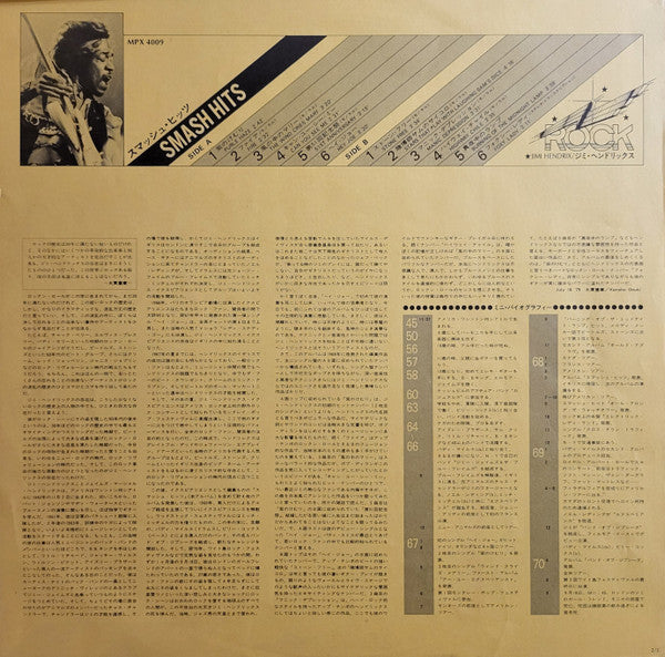 The Jimi Hendrix Experience - Smash Hits (Vinyl, LP, Compilation, Reissue, Mono) Very Good Plus (VG+) / Very Good (VG)