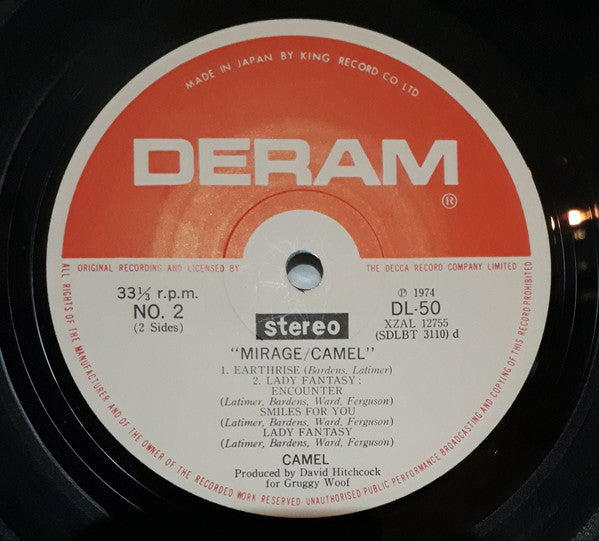 Camel - Mirage (Vinyl, LP, Album)