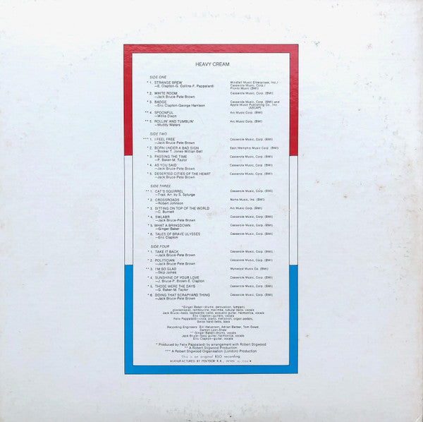 Cream (2) - Heavy Cream (Vinyl, LP, Compilation)
