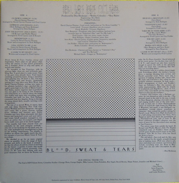Blood, Sweat And Tears - B, S & T 4 (Vinyl, LP, Album)