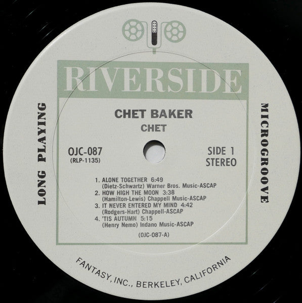 Chet Baker - Chet (Vinyl, LP, Album, Reissue, Stereo)