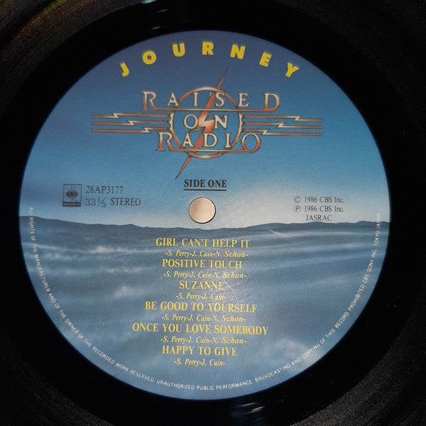 Journey - Raised On Radio (Vinyl, LP, Album, Stereo)