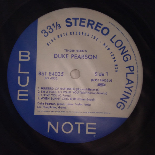 Duke Pearson - Tender Feelin's (Vinyl, LP, Album, Limited Edition, ...