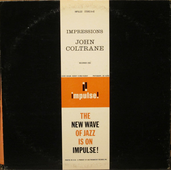 John Coltrane - Impressions (Vinyl, LP, Album, Reissue, Stereo) Very Good (VG) / Very Good (VG)