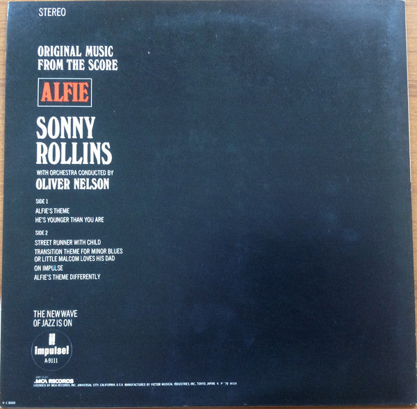 Sonny Rollins - Original Music From The Score "Alfie" (Vinyl, LP, A...