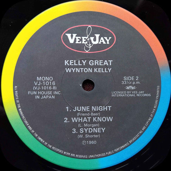 Wynton Kelly - Kelly Great (Vinyl, LP, Album, Limited Edition, Reissue, Mono) Near Mint (NM or M-) / Very Good Plus (VG+)