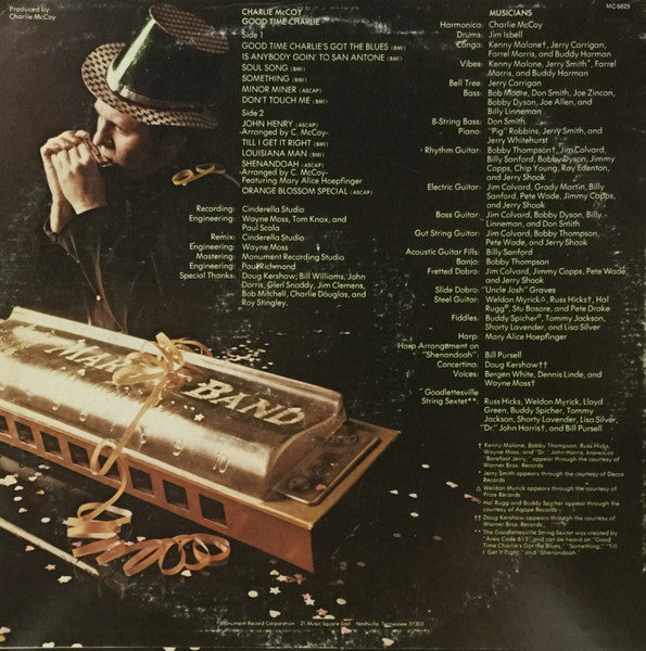 Charlie McCoy - Good Time Charlie (Vinyl, LP, Reissue) Good Plus (G+) / Good Plus (G+)