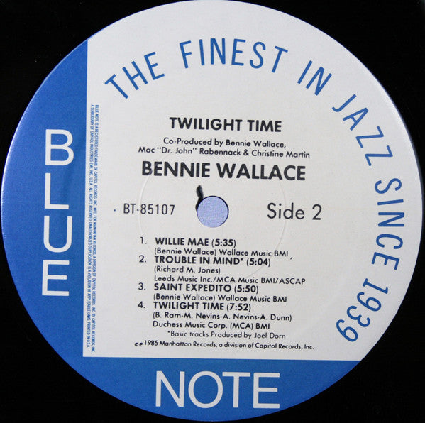 Bennie Wallace - Twilight Time (Vinyl, LP, Album, Stereo) Very Good Plus (VG+) / Very Good Plus (VG+)