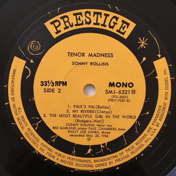 Sonny Rollins Quartet - Tenor Madness (Vinyl, LP, Album, Reissue, M...