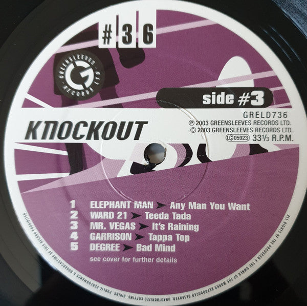Various - Knockout (2xVinyl, LP, Compilation) Good Plus (G+) / Very Good (VG)
