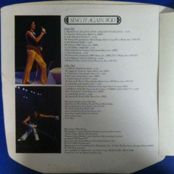 Rod Stewart - Sing It Again Rod (Vinyl, LP, Compilation, Stereo) Good Plus (G+) / Very Good (VG)