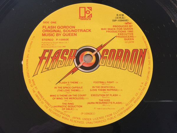 Queen - Flash Gordon (Original Soundtrack Music) (Vinyl, LP, Album, Promo) Very Good Plus (VG+) / Very Good Plus (VG+)