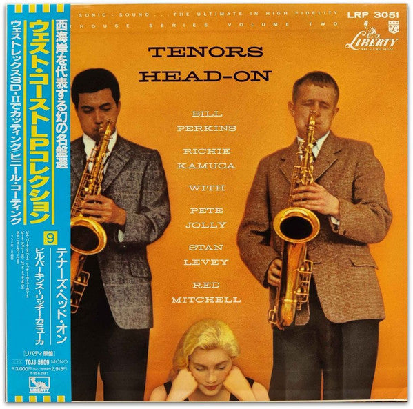 Bill Perkins - Tenors Head-On (Vinyl, LP, Album, Reissue, Mono) Very Good Plus (VG+) / Good (G)