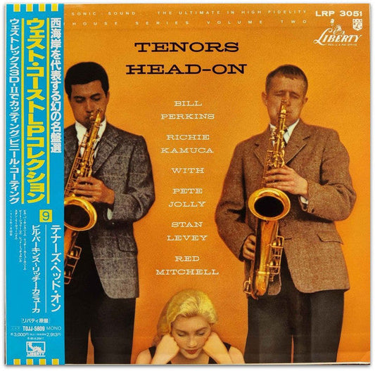 Bill Perkins - Tenors Head-On (Vinyl, LP, Album, Reissue, Mono) Very Good Plus (VG+) / Good (G)