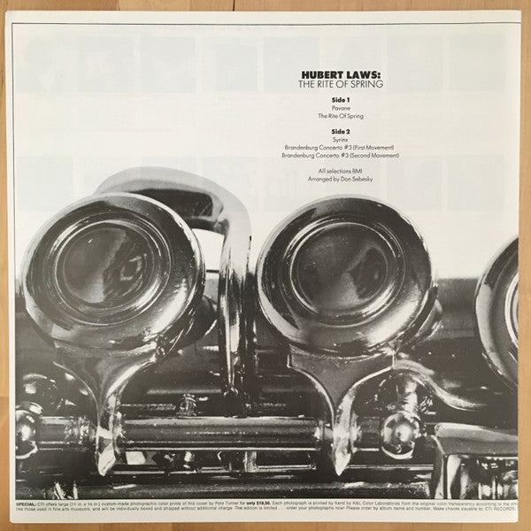 Hubert Laws - The Rite Of Spring (Vinyl, LP, Album, Limited Edition, Reissue, Stereo) Very Good Plus (VG+) / Very Good Plus (VG+)