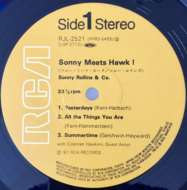Sonny Rollins - Sonny Meets Hawk! (Vinyl, LP, Album, Reissue, Stereo)