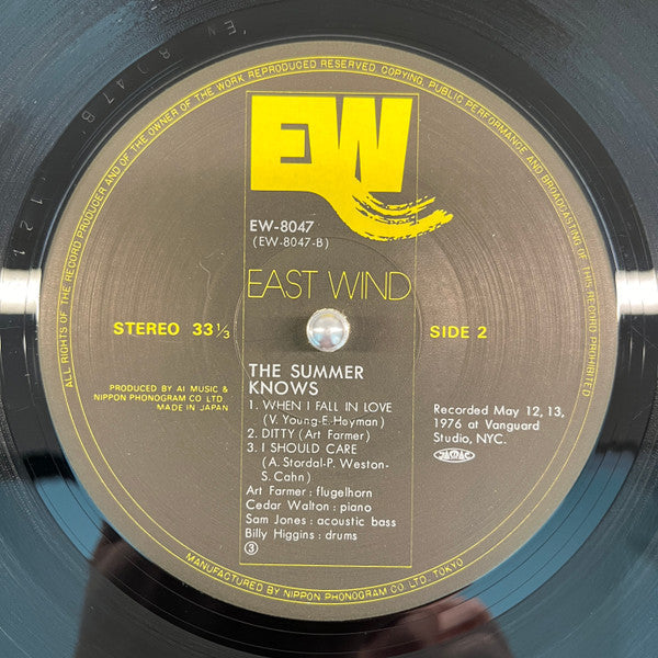 Art Farmer - The Summer Knows (Vinyl, LP, Album, Stereo)