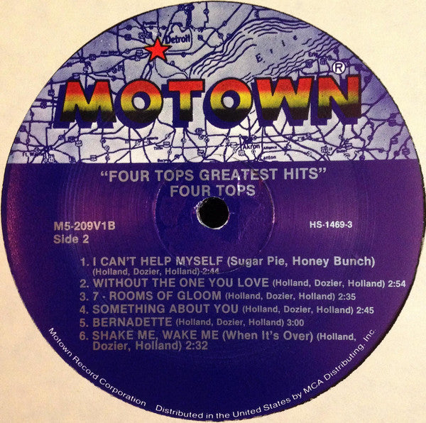 Four Tops - Greatest Hits (Vinyl, LP, Compilation, Reissue, Stereo) Very Good (VG) / Very Good (VG)