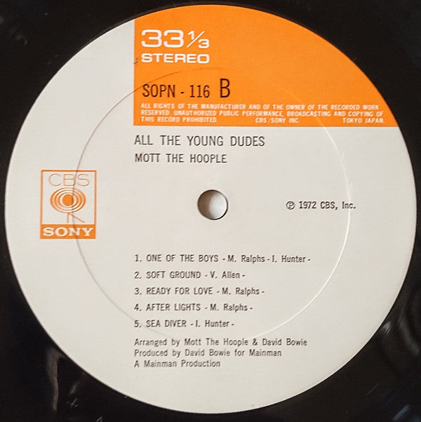 Mott The Hoople - All The Young Dudes (Vinyl, LP, Album, Reissue) Very Good Plus (VG+) / Very Good Plus (VG+)