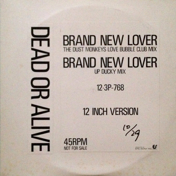 Dead Or Alive - Brand New Lover (Vinyl, 12", 45 RPM, Promo) Very Good Plus (VG+) / Very Good (VG)