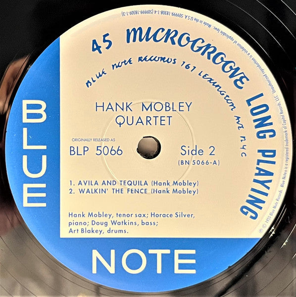 Hank Mobley Quartet - Hank Mobley Quartet (2xVinyl, 12", 45 RPM, Album, Limited Edition, Numbered, Reissue, Mono) Very Good (VG) / Near Mint (NM or M-)