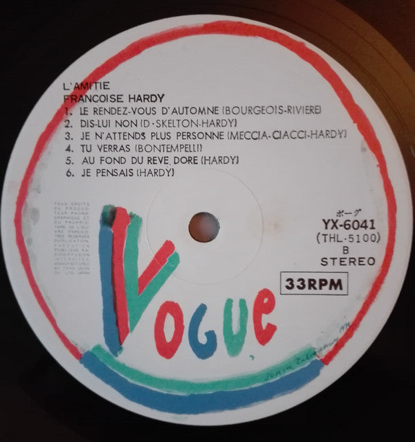 Françoise Hardy - L'Amitié (Vinyl, LP, Compilation)