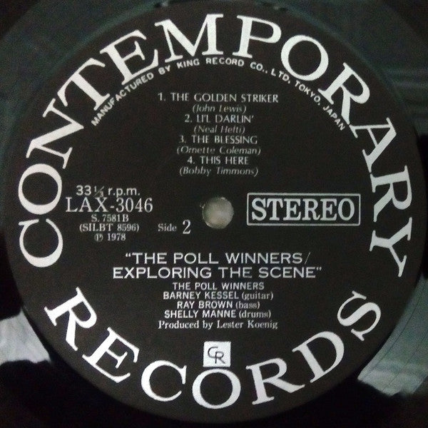 The Poll Winners - The Poll Winners Exploring The Scene (Vinyl, LP, Album, Limited Edition, Reissue, Stereo) Very Good Plus (VG+) / Very Good (VG)
