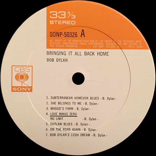 Bob Dylan - Bringing It All Back Home (Vinyl, LP, Album, Reissue, S...