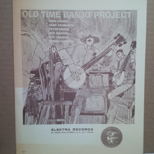 Various - Old Time Banjo Project (Vinyl, LP, Mono) Very Good (VG) / Good (G)