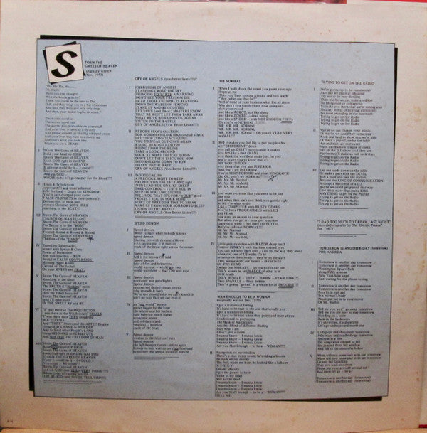 The Electric Chairs - Storm The Gates Of Heaven (Vinyl, LP, Album, Promo) Very Good (VG) / No Cover