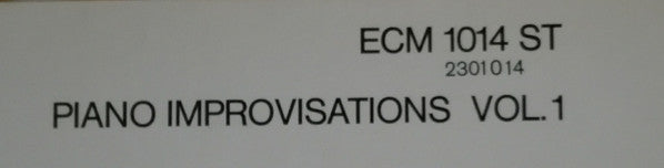 Chick Corea - Piano Improvisations Vol. 1 (Vinyl, LP, Album, Reissue) Very Good Plus (VG+) / Very Good (VG)