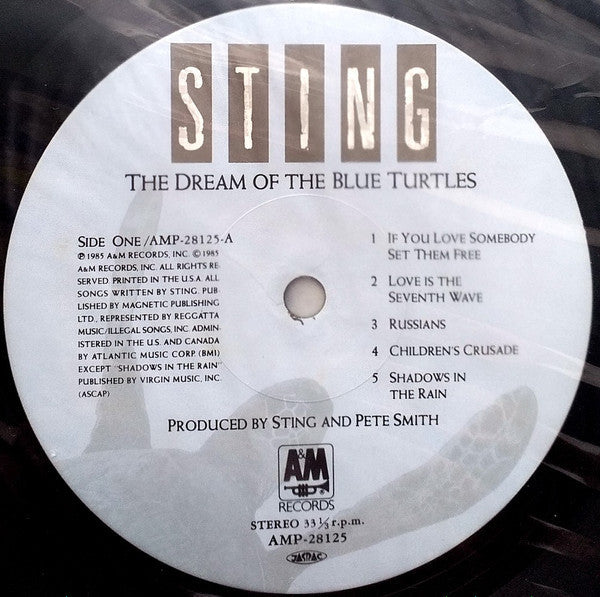 Sting - The Dream Of The Blue Turtles (Vinyl, LP, Album) Very Good Plus (VG+) / Very Good (VG)