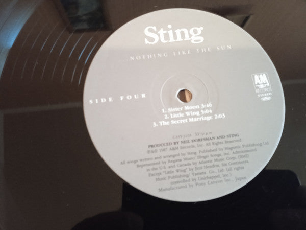 Sting - ...Nothing Like The Sun (2xVinyl, LP, Album, Stereo) Very Good Plus (VG+) / Very Good Plus (VG+)