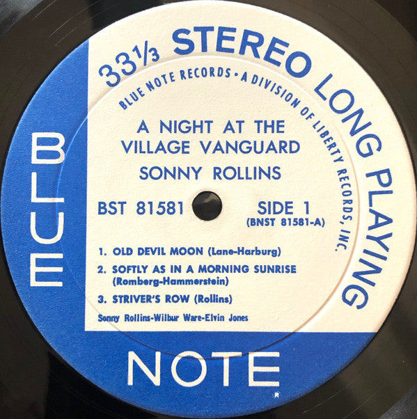 Sonny Rollins - A Night At The "Village Vanguard" (Vinyl, LP, Album...