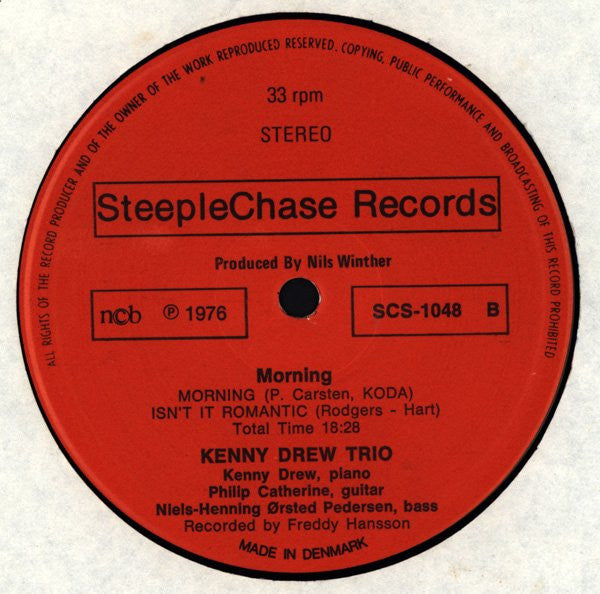 The Kenny Drew Trio - Morning (Vinyl, LP, Album) Very Good Plus (VG+) / Very Good Plus (VG+)
