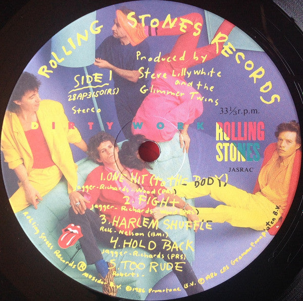 The Rolling Stones - Dirty Work (Vinyl, LP, Album) Very Good Plus (VG+) / Very Good Plus (VG+)