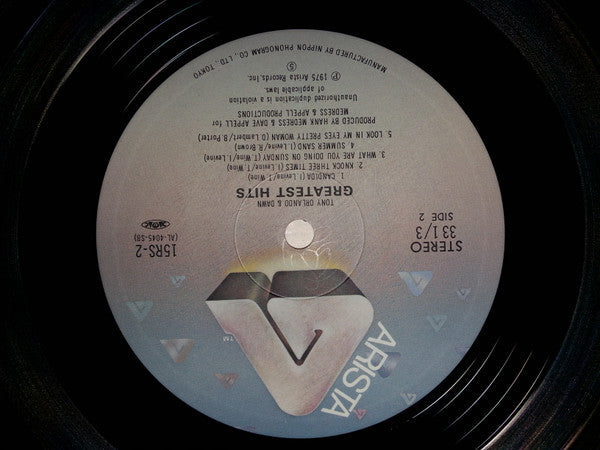 Tony Orlando & Dawn - Greatest Hits (Vinyl, LP, Compilation) Good Plus (G+) / Very Good (VG)