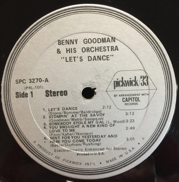 Benny Goodman And His Orchestra - Let's Dance (Vinyl, LP) Very Good Plus (VG+) / Very Good Plus (VG+)