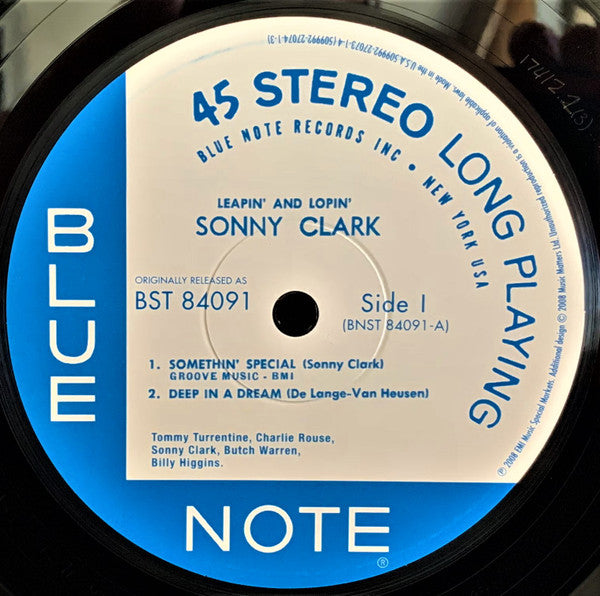 Sonny Clark - Leapin' And Lopin' (2xVinyl, LP, 45 RPM, Album, Limited Edition, Numbered, Reissue, Remastered) Very Good Plus (VG+) / Very Good Plus (VG+)