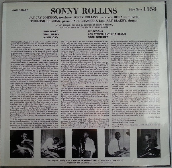 Sonny Rollins - Sonny Rollins Vol. 2 (Vinyl, LP, Album, Mono, Reissue)