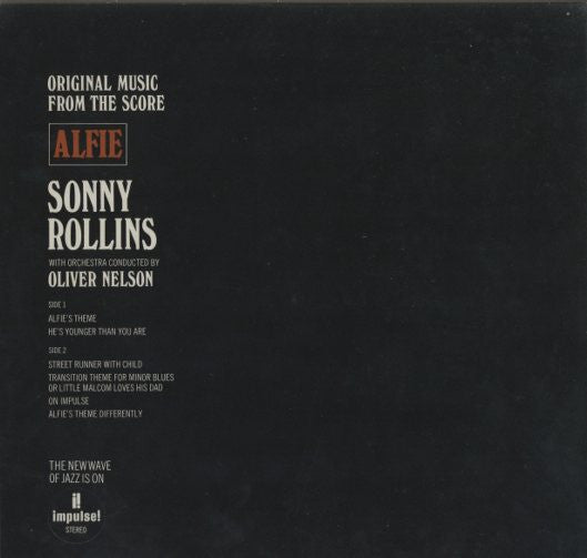 Sonny Rollins - Original Music From The Score "Alfie" (Vinyl, LP, Album, Reissue, Stereo) Very Good Plus (VG+) / Good (G)