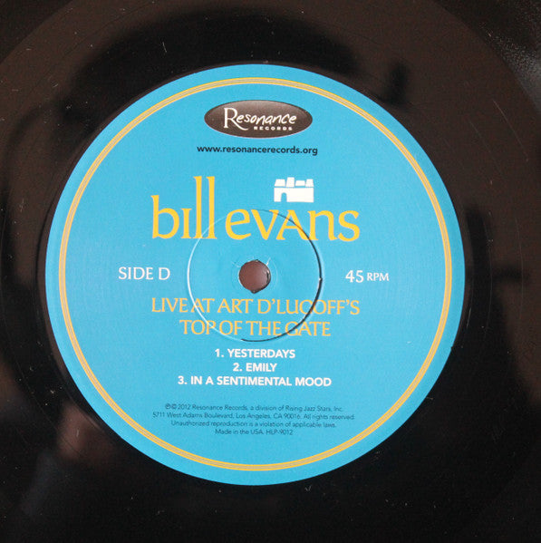 Bill Evans - Live At Art D'Lugoff's Top Of The Gate (3xVinyl, Box Set, 12", 45 RPM, Album, Limited Edition, Numbered) Very Good Plus (VG+) / Very Good Plus (VG+)