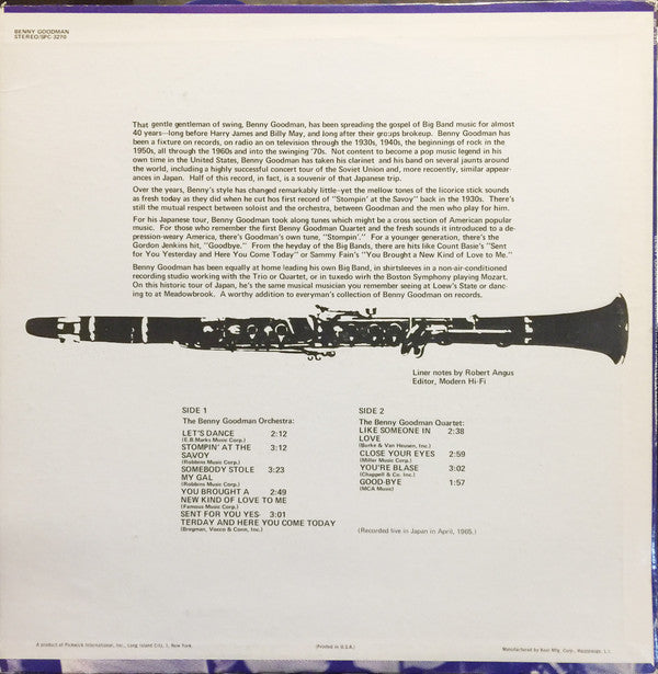 Benny Goodman And His Orchestra - Let's Dance (Vinyl, LP) Very Good Plus (VG+) / Very Good Plus (VG+)