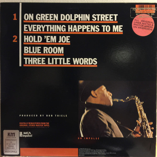 Sonny Rollins - On Impulse! (Vinyl, LP, Album, Reissue, Remastered, Stereo) Very Good (VG) / Very Good (VG)