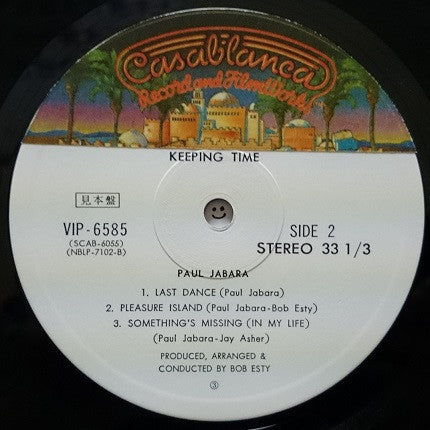 Paul Jabara - Keeping Time (Vinyl, LP, Album, Promo) Very Good Plus (VG+) / Very Good (VG)