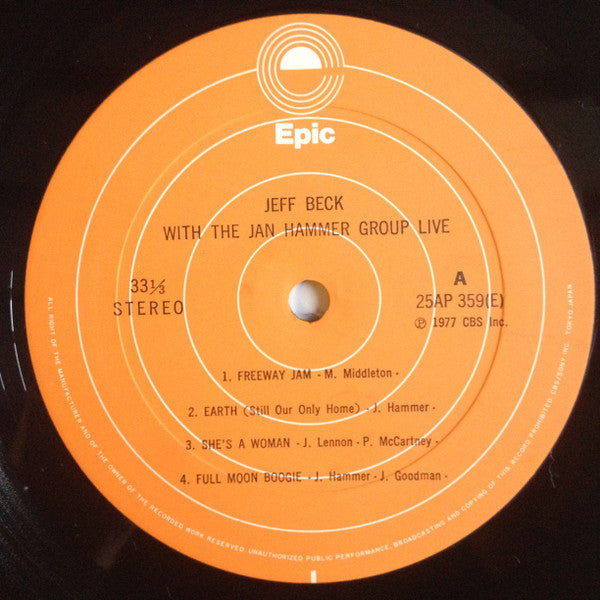 Jeff Beck - Live (Vinyl, LP, Album)