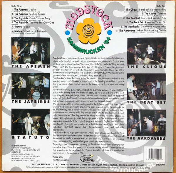 Various - Modstock - Saarbrücken '94 (Vinyl, LP, Compilation) Very Good (VG) / Good Plus (G+)